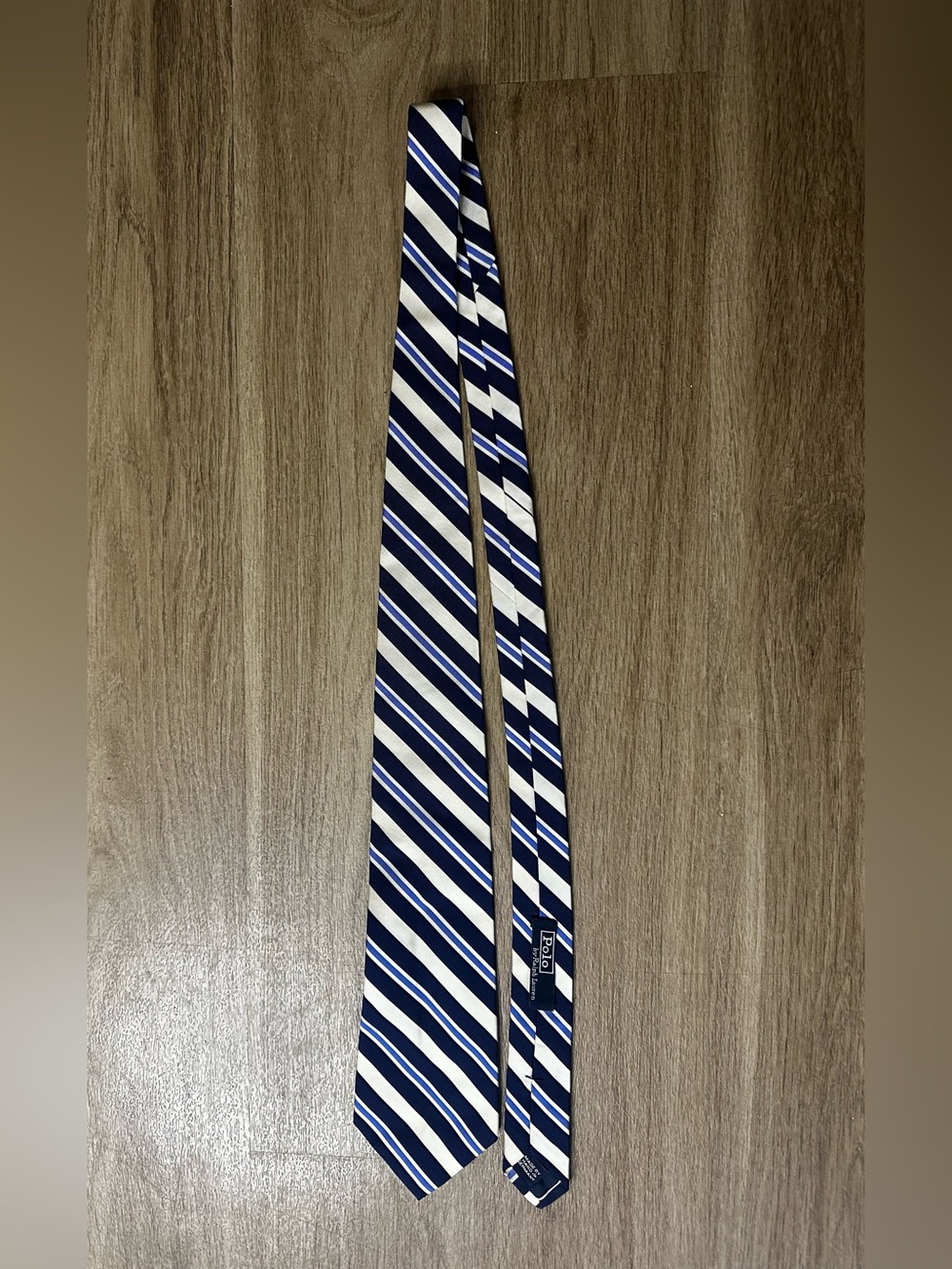 Polo by Ralph Lauren Silk Blend Striped Necktie